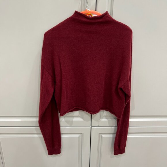 Reformation Deep Red Turtleneck Sweater - Picture 5 of 5